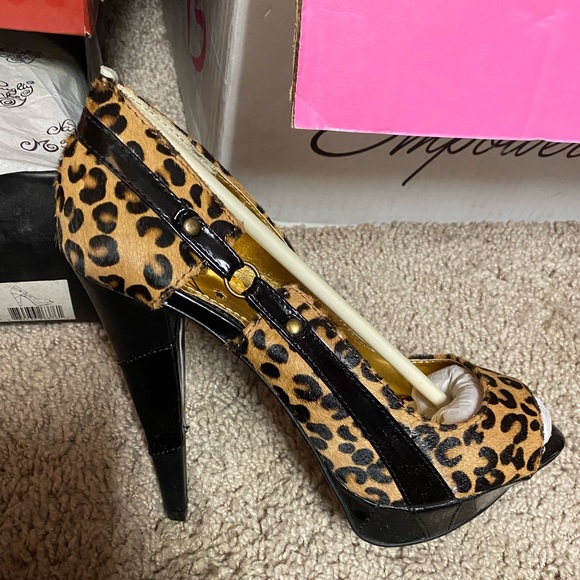 naughty monkey Shoes - Leopard print Naughty Monkey Heels